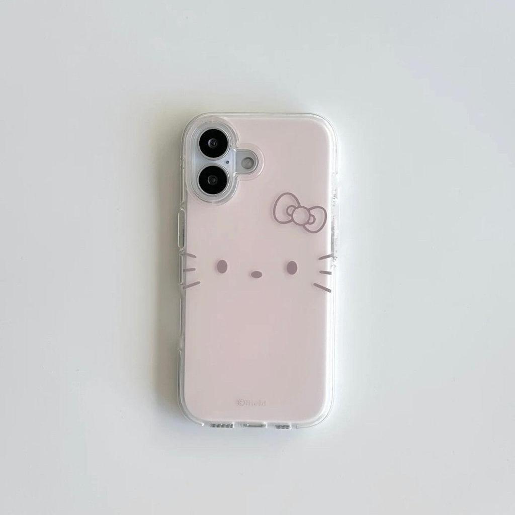 Imdปลอกสองชั้นสําหรับiPhone 17 Air 16 15 14 13 12 11 Pro XR X XS Max 8 7 Plus Hello Kitty Soft Case Cover