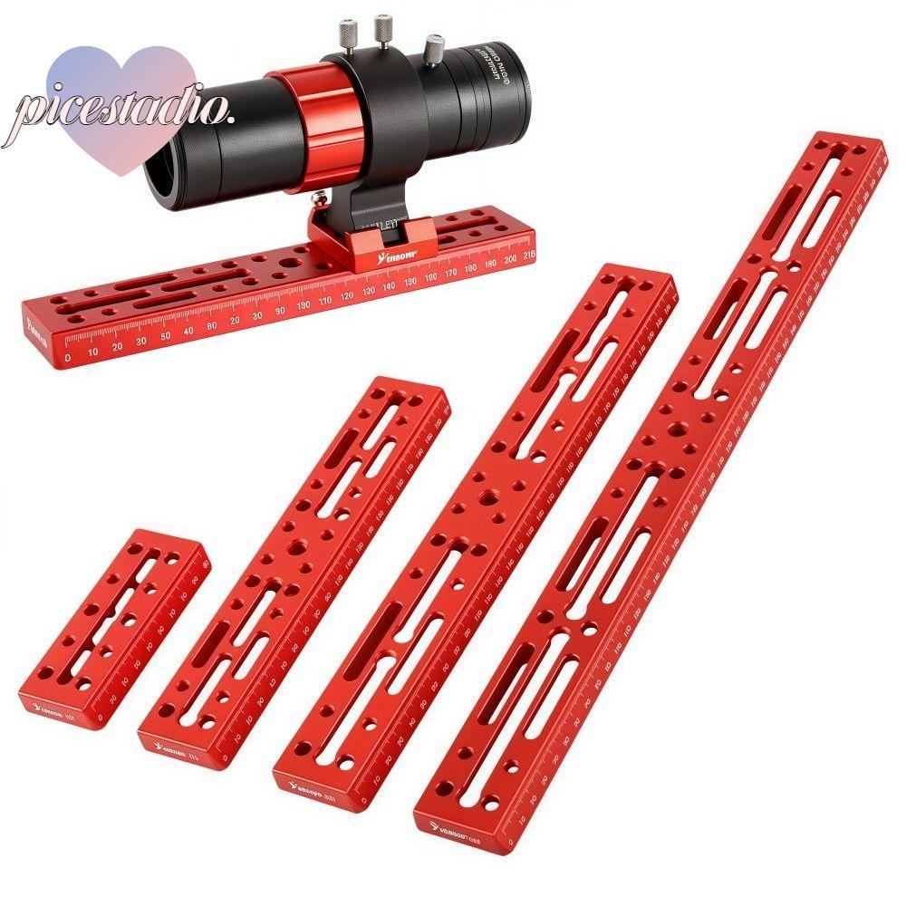 รางกล้องโทรทรรศน์ PICESTADIO พร้อมขนาด 100/220/320/440 มม.แคบ-gauge Dovetail แผ่น, โลหะคุณภาพสูง Red Telescope Rail ฐานสําหรับกล้องโทรทรรศน์