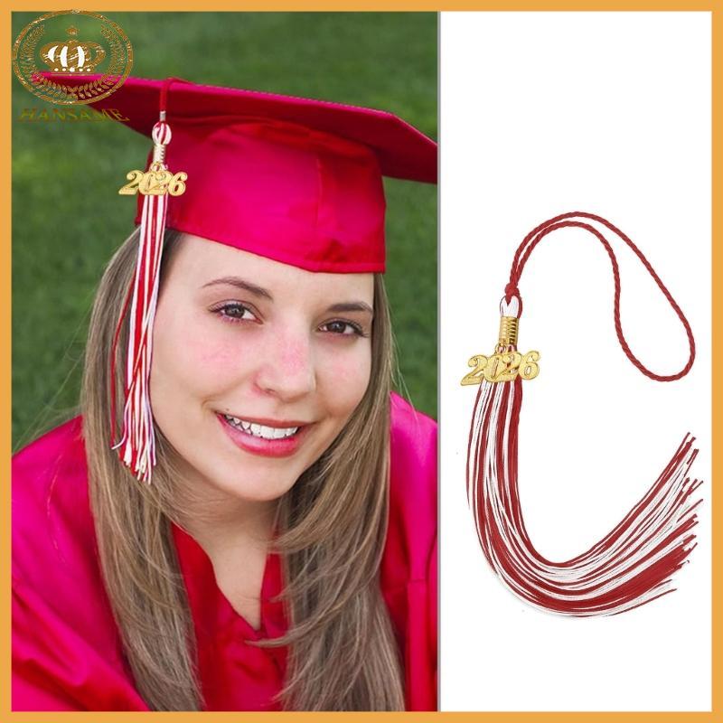 HAN 2026 การค้าขายพู่ปี Charm หมวกสําเร็จการศึกษาพู่สําหรับ Gowns Caps