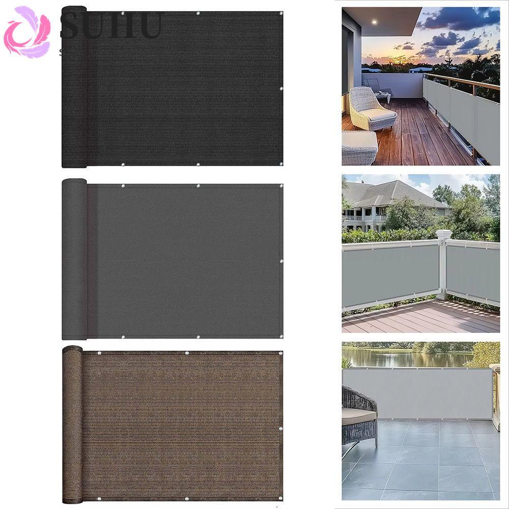 SUHU Sun Shading Sails, ผ้าบังแดดระเบียงกันน้ํา 3/5/6M, ผ้าหน้าจอความเป็นส่วนตัวระเบียงอเนกประสงค์สว