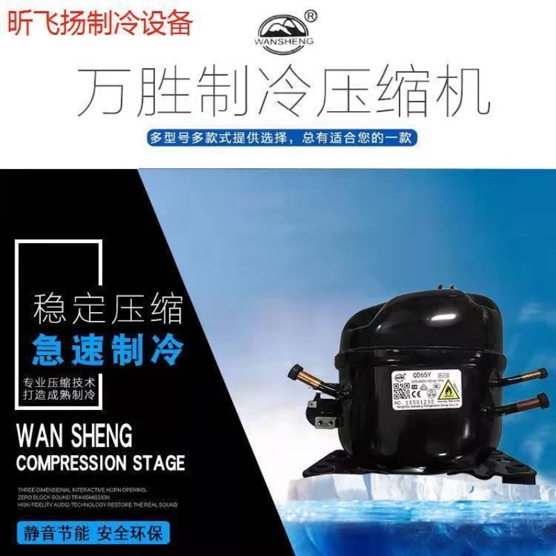 คอมเพรสเซอร์ Wansheng รุ่น QD65-153Y สำหรับตู้เย็น/ตู้แช่/ตู้แช่แข็งแบบ นำเข้า