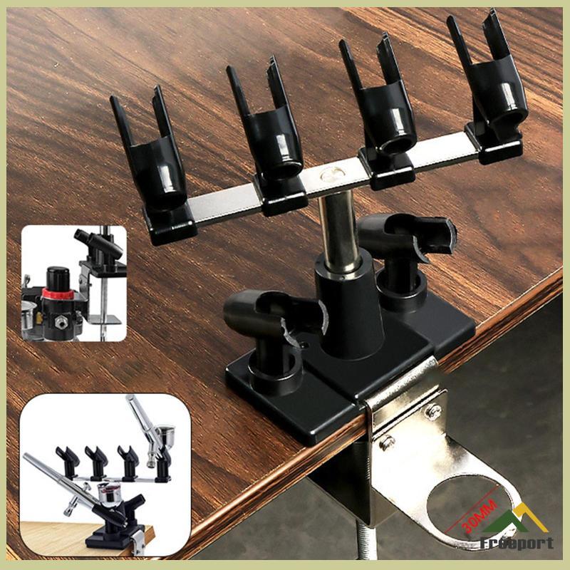 [Szgqmyyx1] Airbrush Clamp on Holder Airbrush Accessories Bracket ทนทานสําหรับโรงรถหรือ