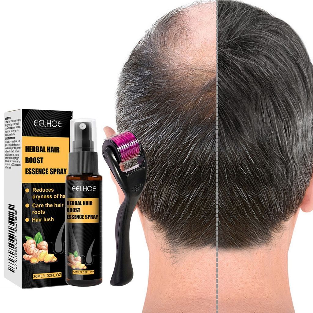 New Product#EELHOE Herbal Anti-Hair Loss Roller Essential Oil Prevents Hair Loss Dense Hair Scalp Mo
