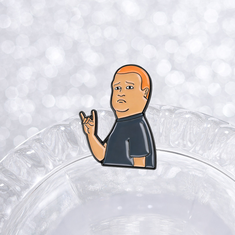 เข็มกลัดตัวละคร Bobby Hill จากอนิเมชัน King of The Hill สำหรับตกแต่งพัดลมและอื่น ๆ ราคา ถูกที่สุด ดีลบีเคเค แกลเลอรีภาพที่ 7