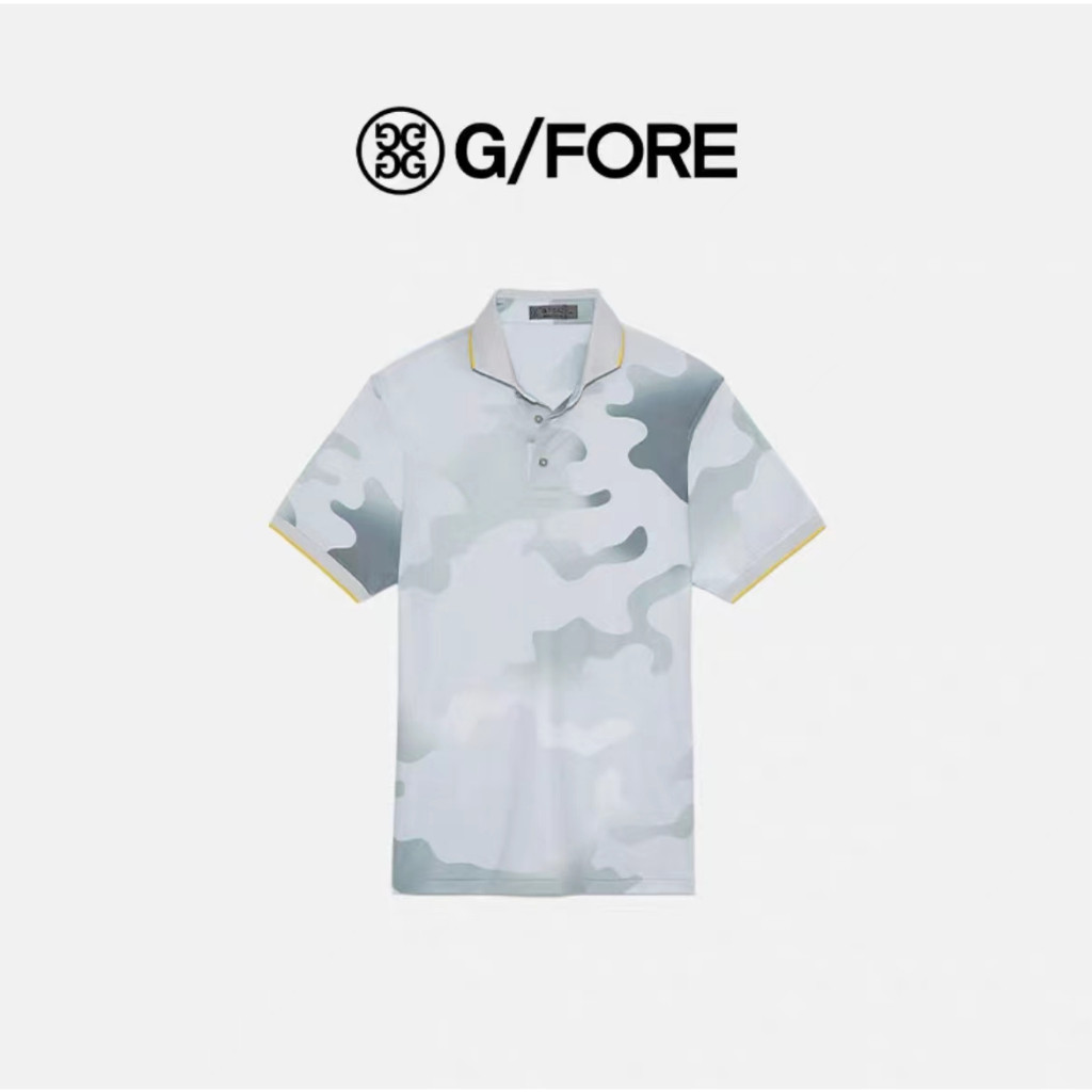 GFORE เสื้อโปโล.slim fit พิมพ์ แฟชั่นสำหรับผู้ชาย