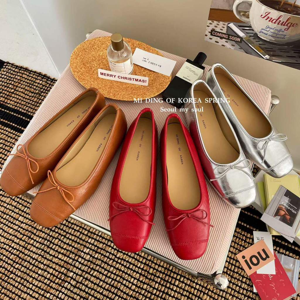 TT Sweet Bowknot Inner Heightening Flat Shoes Women All-Match Women