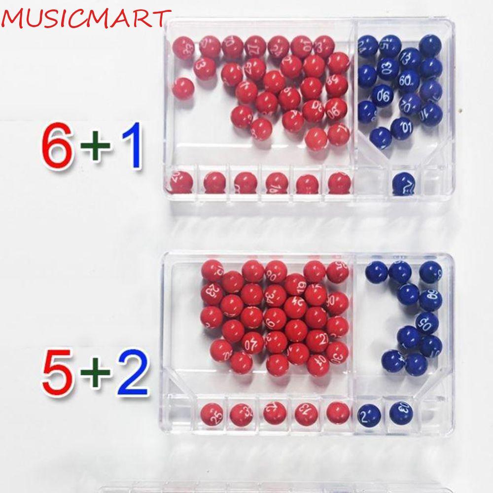 MUSICMART Number Picking|Jackpot Party Game Easy Read Numbers 5+2 6+1 Entertainment Mini Bingo Games