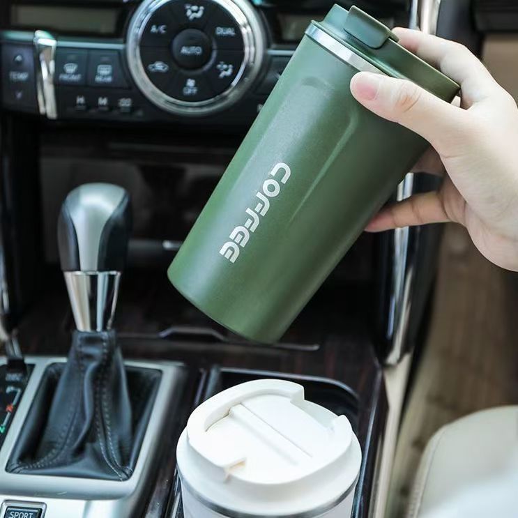 แก้วเก็บความร้อนเก็บความเย็น สแตนเลสเกรด304 Coffee Cup  หัดถือ ห้ามรั่ว เก็บอุณหภูมิได้นาน ใช้ในรถยนต์ พกพาสะดวก