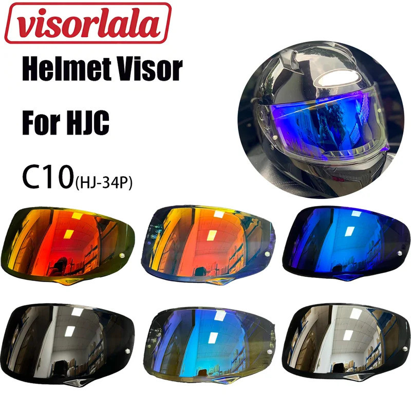 ReadyStock สําหรับ HJC HJ-34P หมวกกันน็อคVisor เหมาะกับ C10