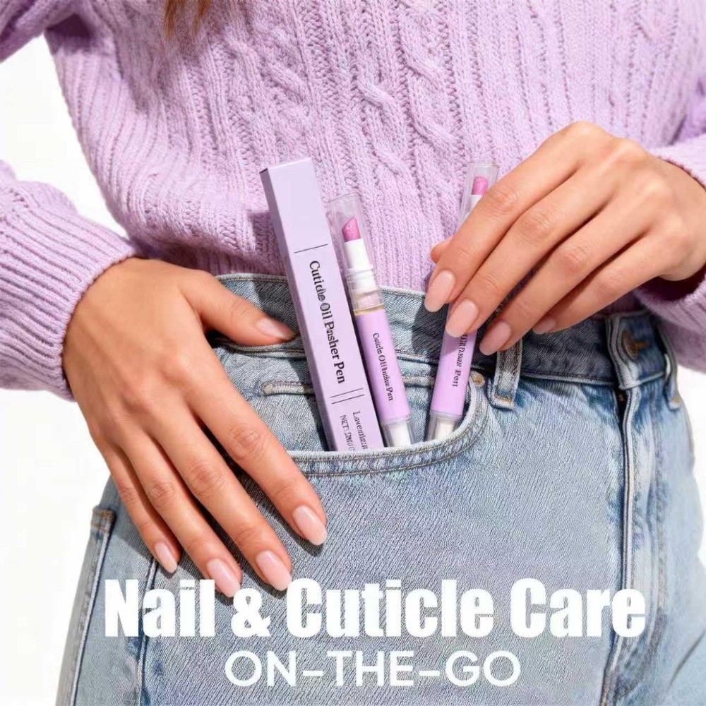 2 in 1 Cuticle Oil Pusher ปากกาเซรามิคเล็บเครื่องมือ รูปที่ 7