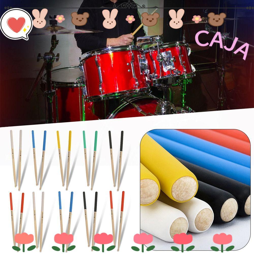 CAJA1 ไม้ตีกลองพลาสติก 1 คู่ 10 รูปแบบ 5A/7A พร้อมเครื่องดนตรีด้ามจับกันลื่น
