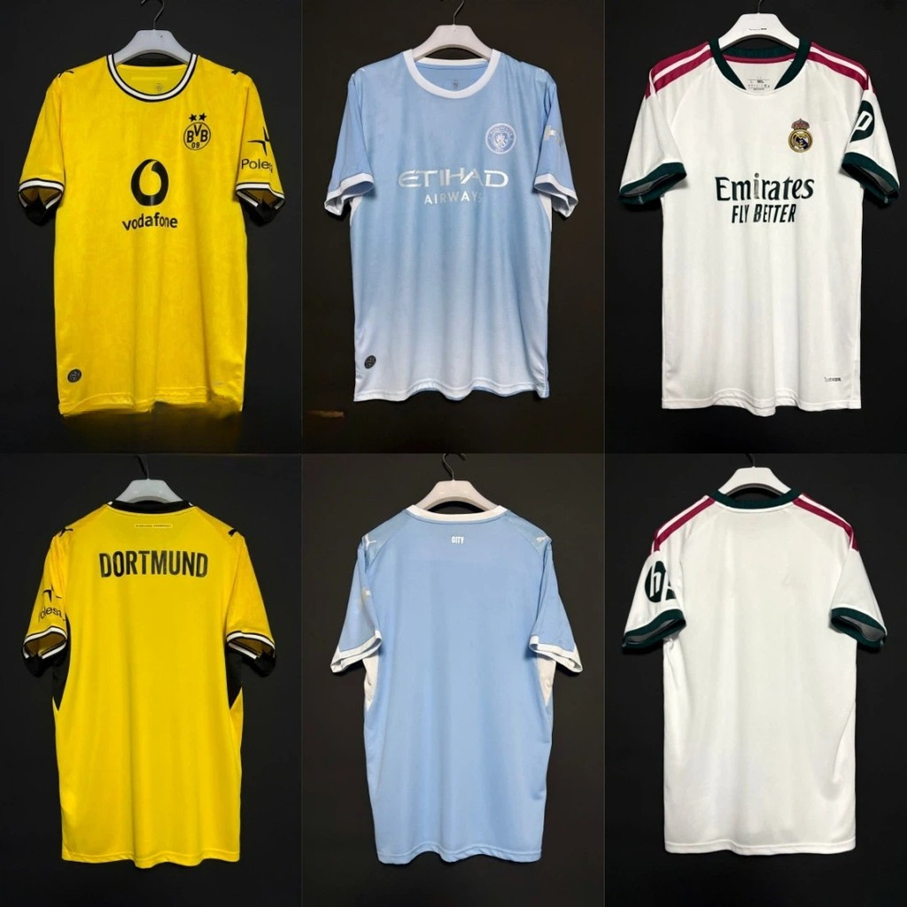 เสื้อแฟนคลับ Man City Madrid ฤดูกาลใหม่ แบบเหย้าและเยือน