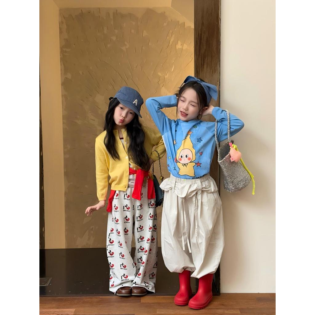 「สินค้าลิขสิทธิ์แท้」IRIS KIDS 26ss IKS260314 Little Star Street Set เสื้อผ้าเด็ก สไตล์เกาหลี สีสันสดใส ใส่เที่ยวได้