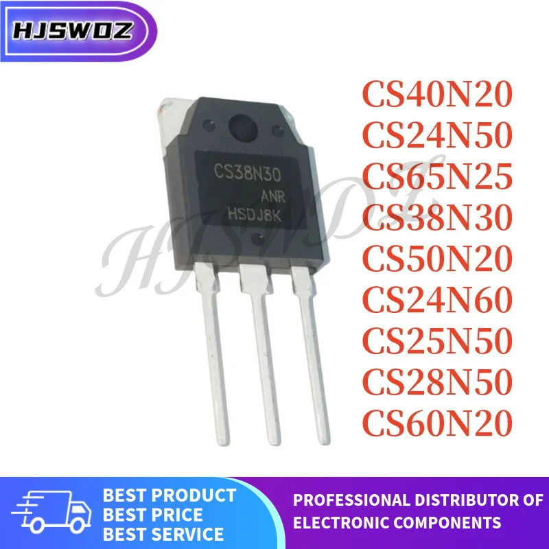 5 ชิ้น/CS24N50 CS24N60 CS25N50 CS28N50 CS38N30 CS40N20 CS50N20 CS60N20 CS65N25 TO-3P ชิป ic LQ9Y