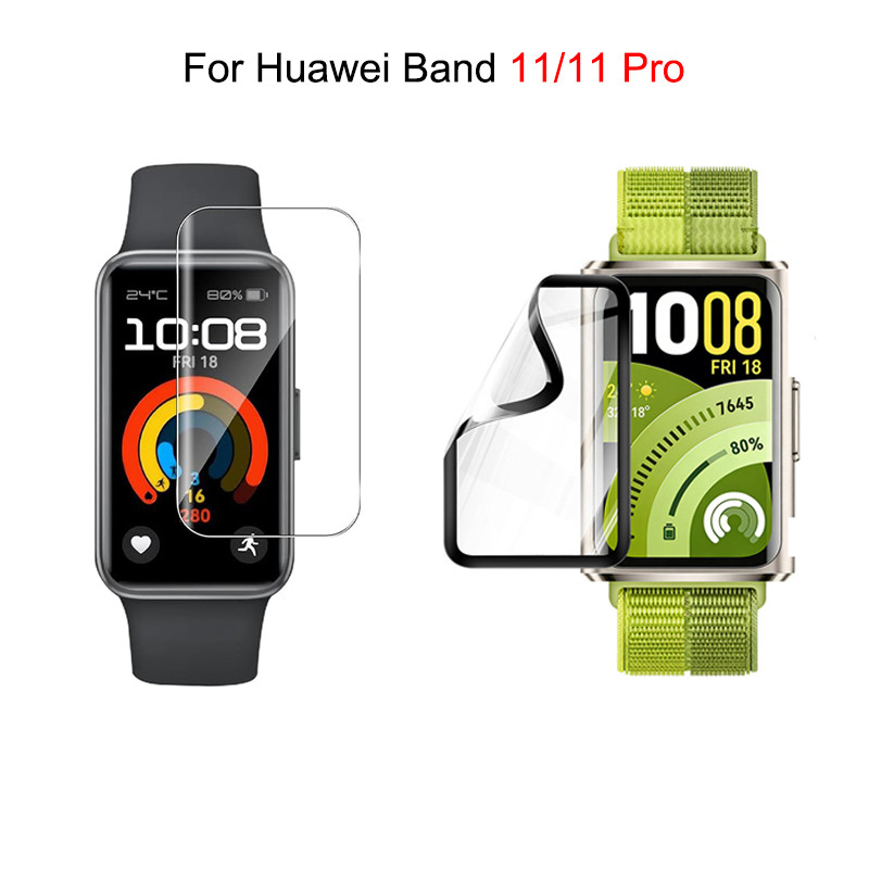 ตัวป้องกันหน้าจอฟิล์มนุ่ม HD สําหรับ Huawei Band 11 / Band 11 Pro