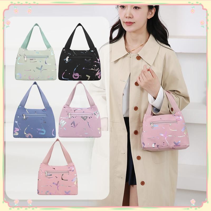 Large Capacity Handbag Letter Printed Fashionable Handbag Simple Versatile Commuting Handbag 【sunny】