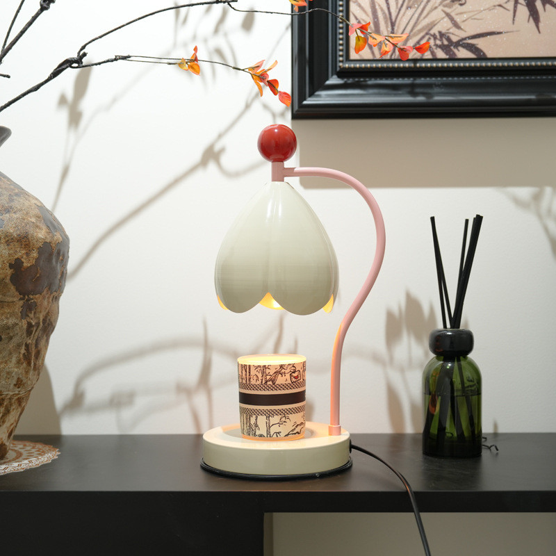 Lily of the Valley Wax Melting Lamp, Medieval Style Aromatherapy Lamp, Wax Melting Lamp, Bedroom Bed