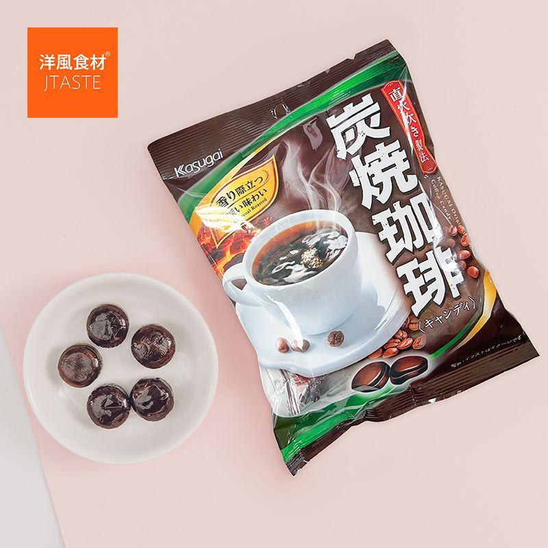 ของว่างนําเข้า Kasugai Charcoal Grill Coffee Candy 62g Coffee Candy Casual Wedding Candy 4.7K