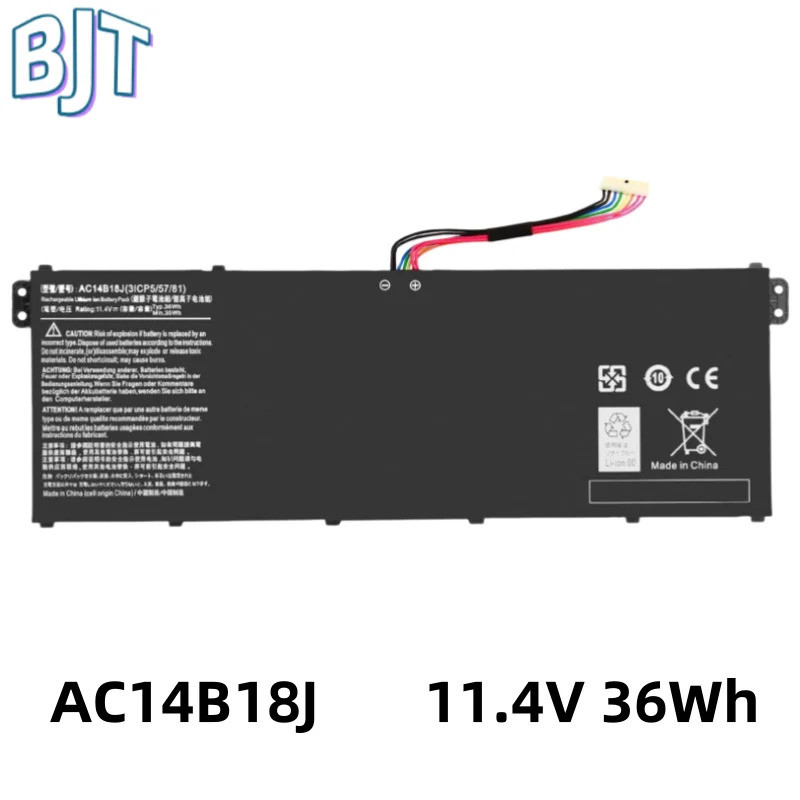 3Cell New Laptop Battery AC14B13J AC14B18J Battery for Acer Aspire V3-111 V5-122 V5-132P V3-112 ES1-