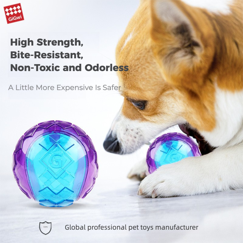Gigwi Bouncy Ball ของเล่นสุนัขกรามกัดทนเสียง
