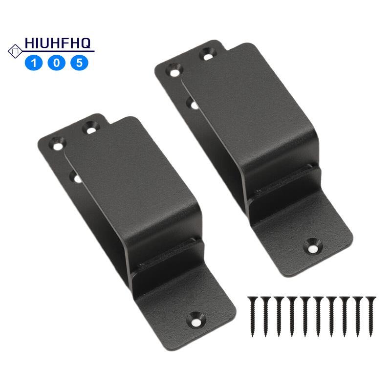 Hiuhfhq106 วงเล็บประตู,2 Pack Drop Open Bar Holder for Home Security, 2X4 Bar Brackets ป้องกันการไม่