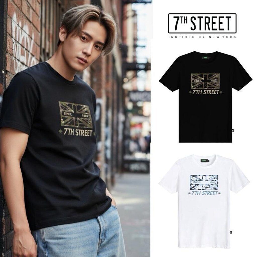 เสื้อยืด 7ᵗʰ Street รุ่น MFS ผ้า Cotton100% นุ่มสบาย ระบายอากาศได้ดี ไซส์ M-3XL Clothing Man ผู้ชาย