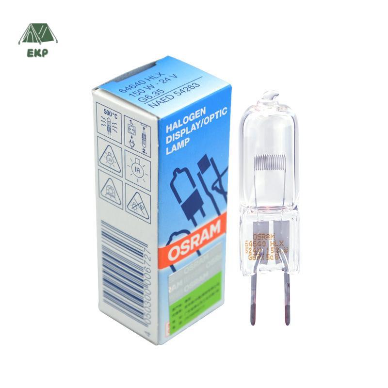 [EKP] Osram 64640 HLX โคมไฟ 24V 150W G6.35 สําหรับผ่าตัดวิดีโอโปรเจคเตอร์กล้องจุลทรรศน์โคมไฟผ่าตัด S