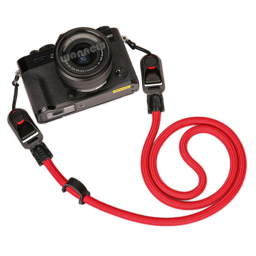 เชือกกลม Quick Release สายคล้องกล้องสายคล้องคอสายรัดข้อมือสําหรับ Fujifilm XT30 III II XE5 X100VI X1
