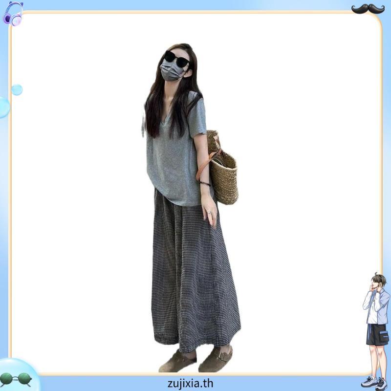 EMILIA SHOP กางเกงขายาว กางเกงคาร์โก้ผู้หญิง คาร์โก้ กางเกง ดูสวยงาม comfortable Fashion ง่ายๆ WFK24