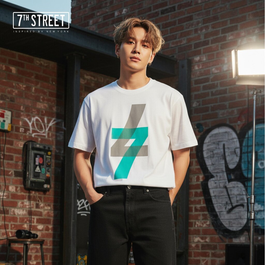 เสื้อยืด 7ᵗʰ Street รุ่น RSN ผ้า Cotton100% นุ่มสบาย ระบายอากาศได้ดี ไซส์ M-3XL Clothing Man ผู้ชาย Tshirt