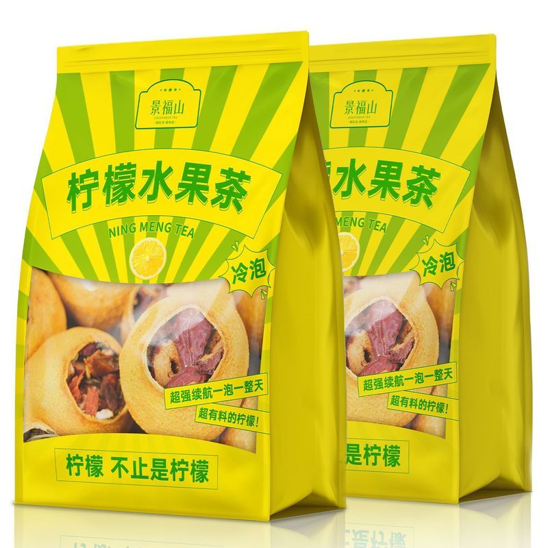 景福山柠檬水果茶柠檬茶果茶冷泡茶柠檬绿茶泡水独立包装160g袋装20260410Jfushan Lemon Fruit Tea, Lemon Tea, Fruit Tea, Cold Brew Tea