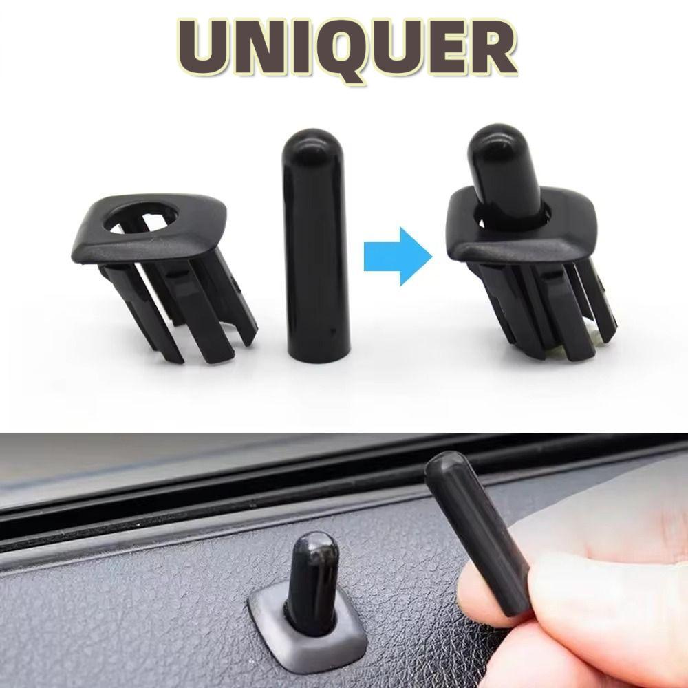 UNIQUER ปุ่มล็อคประตู,พลาสติกทนทานรถประตูสลักPin,ลูกบิดABSอุปกรณ์ตกแต่งภายในสําหรับBMW E60 E90 E70 E84 F10 F11 F30 F34 F01 F02 F07 X5 X3