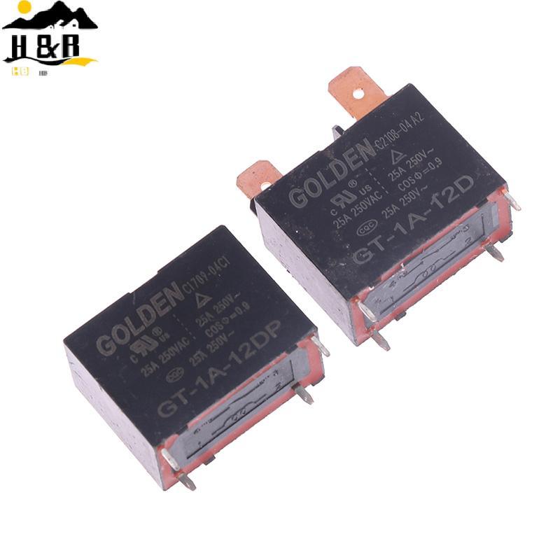 H&B 1Pce GT-1A-12D/GT-1A-12DP Gordon เครื่องปรับอากาศเครื่องทําน้ําอุ่นรีเลย์ 25A 4 ฟุต 12V เครื่องป