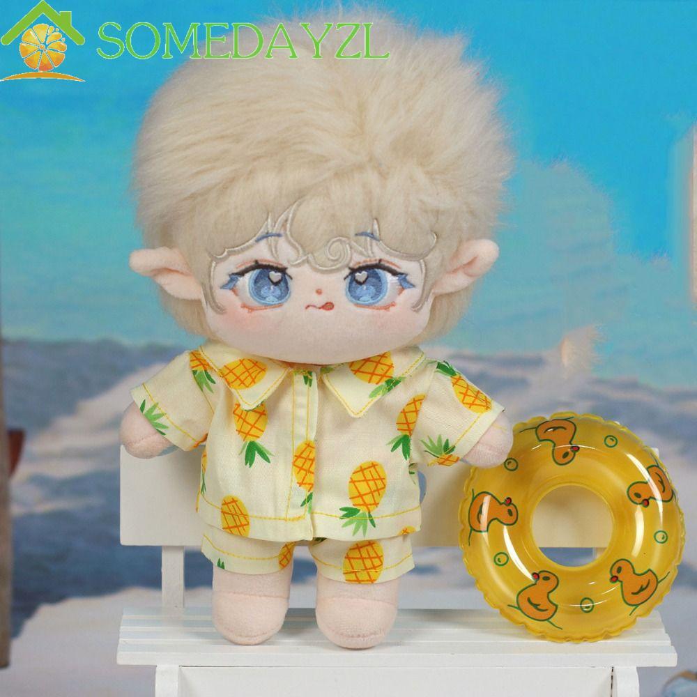 SOMEDAYZL ตุ๊กตาผลไม้ชายหาดชุดนอน,โดยรวมเสื้อผ้าอุปกรณ์ของเล่น 20 ซม.ผ้าฝ้ายตุ๊กตาเสื้อผ้า,หลายสี Mini Sleep สวมใส่เปลี่ยน Plush ของเล่นเสื้อผ้า 20 ซม.ตุ๊กตาผ้าฝ้าย