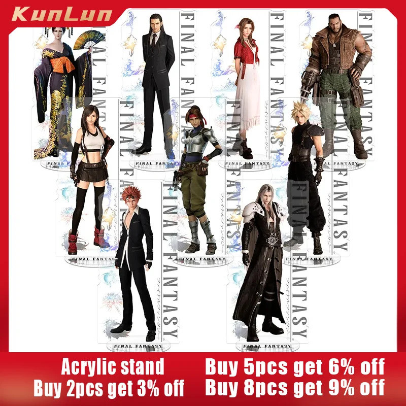 16 ซม.FF7 Remake Fantasy อะคริลิคเกมอุปกรณ์ต่อพ่วง Cloud รูป Sephiroth Action Figure สะสมโต๊ะเครื่อง