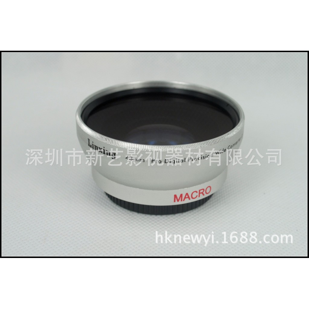 Xinyi 43mm 0.45 X Times Wide Angle Lens 0.45 X 43MM สีดํา/เงิน (UV58)