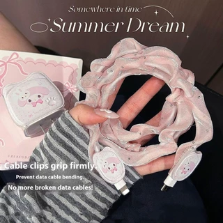 เคสป้องกันสายเคเบิลข้อมูลเคสป้องกันอะแดปเตอร์,เปลือกป้องกันหัวชาร์จเร็วเชือกไขลาน เคสป้องกันสายชาร์จ