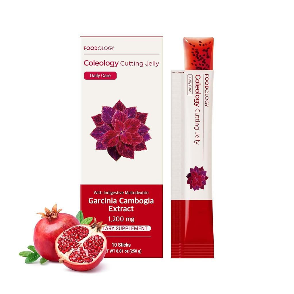 FOODOLOGY Coleology Cut Jelly (10 วัน) -HCA Jelly Bar. รสทับทิมแสนอร่อย เมล็ดเจีย คอลลาเจน
