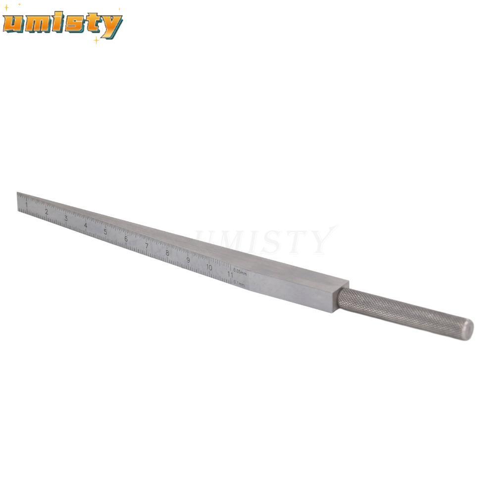 UMISTY Taper Gauge, 0.5‐11 มม.2 Scale Gap Feeler, Wedge Feeler Gauge ขนาดคู่สแตนเลส Feeler Gauge การ