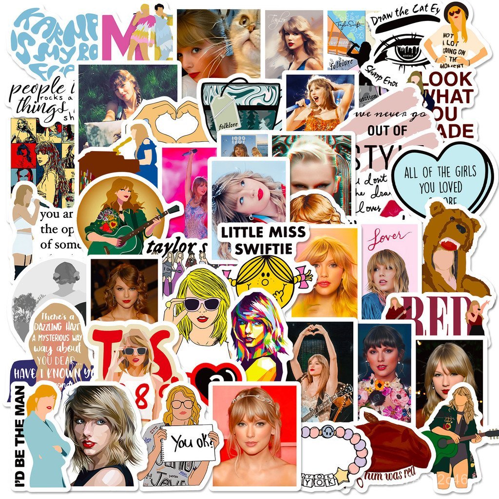 50 แผ่น Taylor สติ๊กเกอร์ Singer European American Taylor Swift Taylor Swift สติกเกอร์แม่พิมพ์