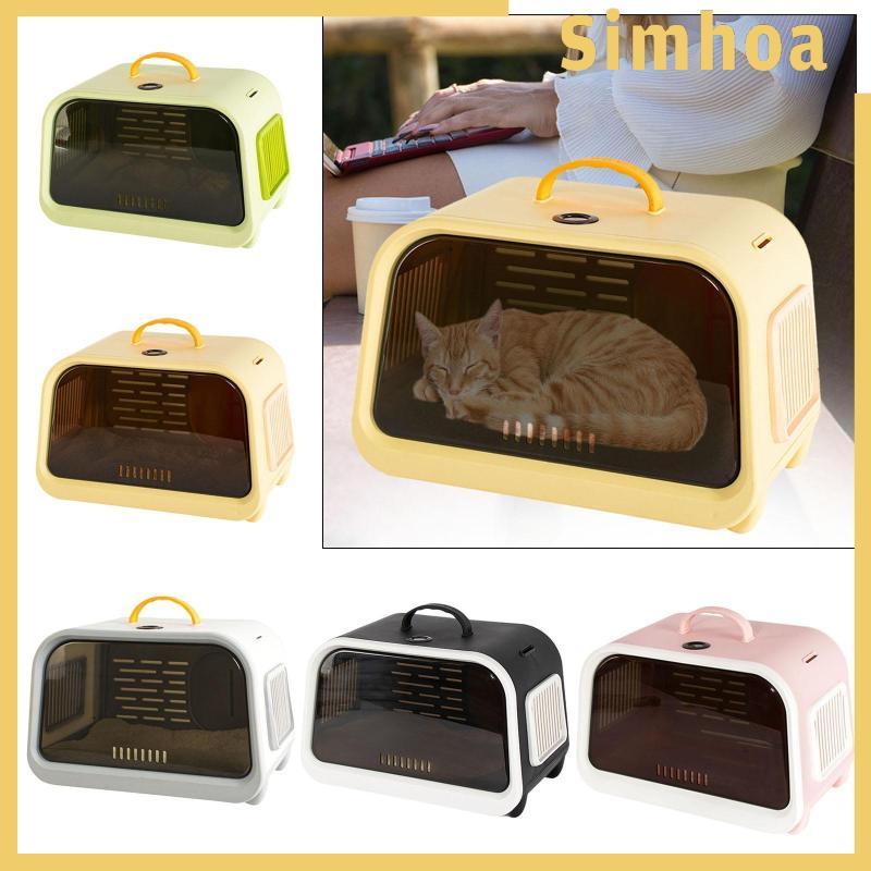 [SIMHOA] Pet Travel Carrier Cat Carrier Dog Carry Bag Breathableed Outdoor Travel Cat Carrier กระเป๋