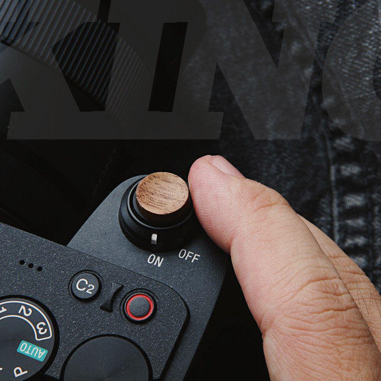[King Original] Sony Shutter Sticker A7CII A6700 A7CR สติ๊กเกอร์ปุ่มไม้สติกเกอร์ขนาดใหญ่สไตล์ใหม่