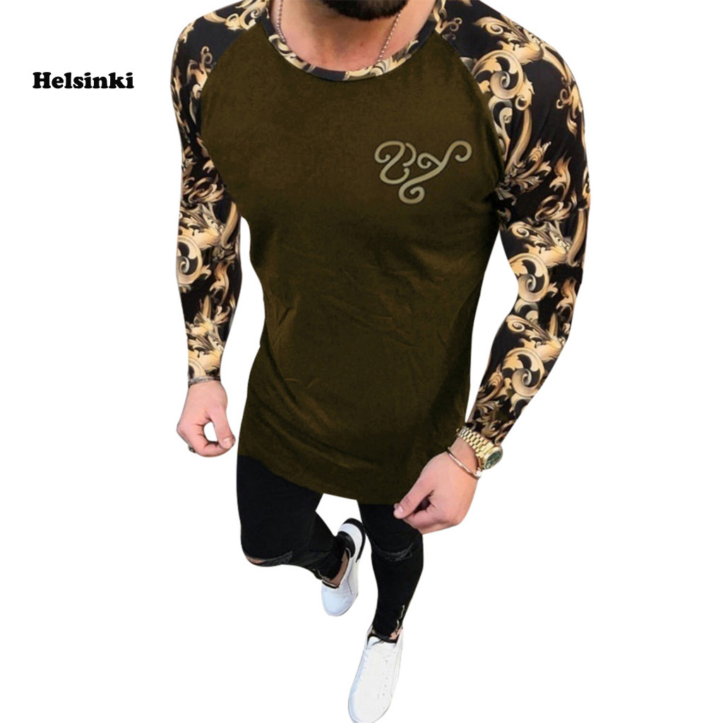 HLS Floral Patchwork แขนยาวรอบคอดีไซน์ลายปักดอกไม้ สไตล์Slim Fit สำหรับใส่ในฤดูร้อน