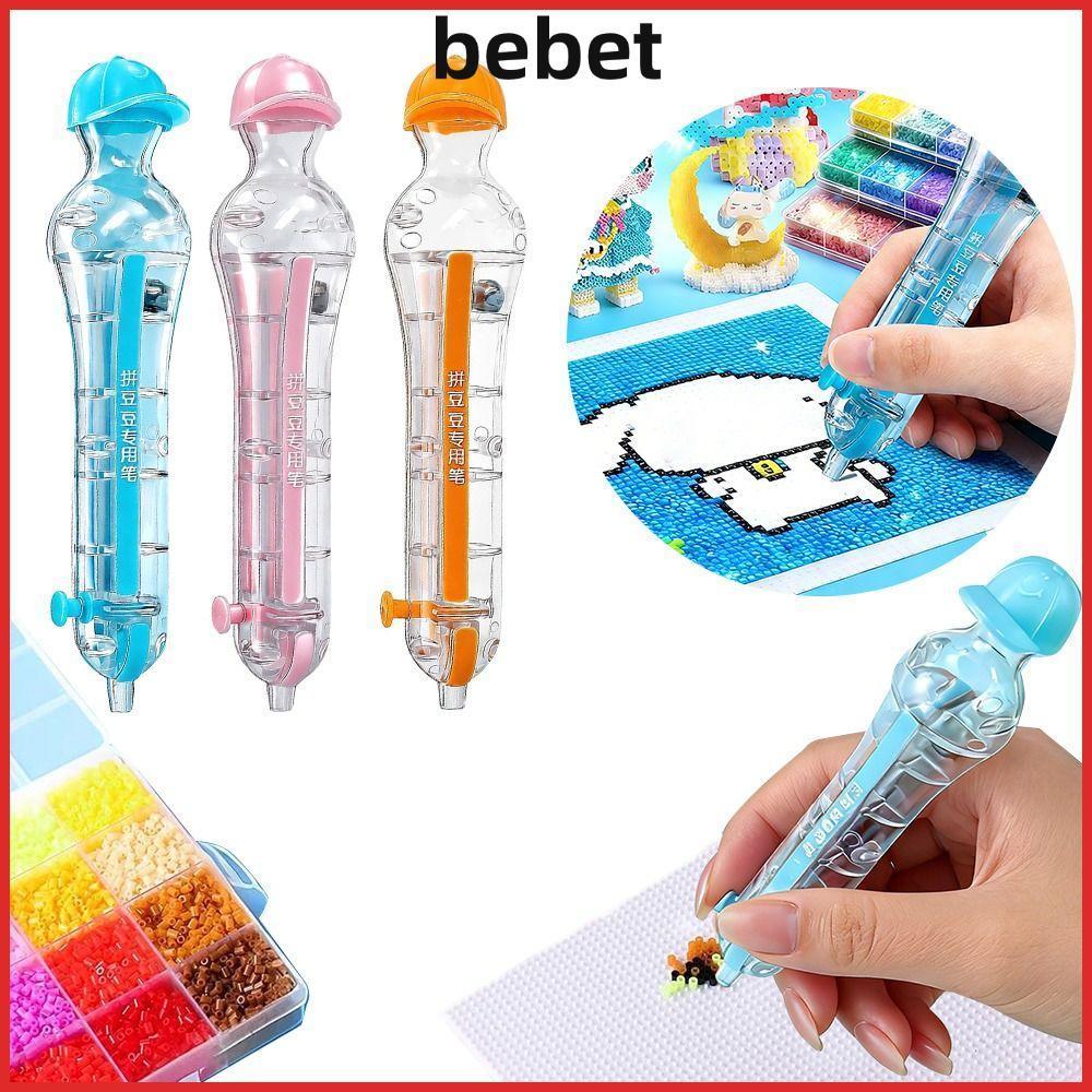 BEBET ปากกาวางลูกปัด, กดหัตถกรรม Maker Perler Hama ปากกาลูกปัด, Creative 2.6 มม.เคล็ดลับ DIY ลูกปัดหัตถกรรมโครงการอัตโนมัติลูกปัดเครื่องมือวางเด็ก