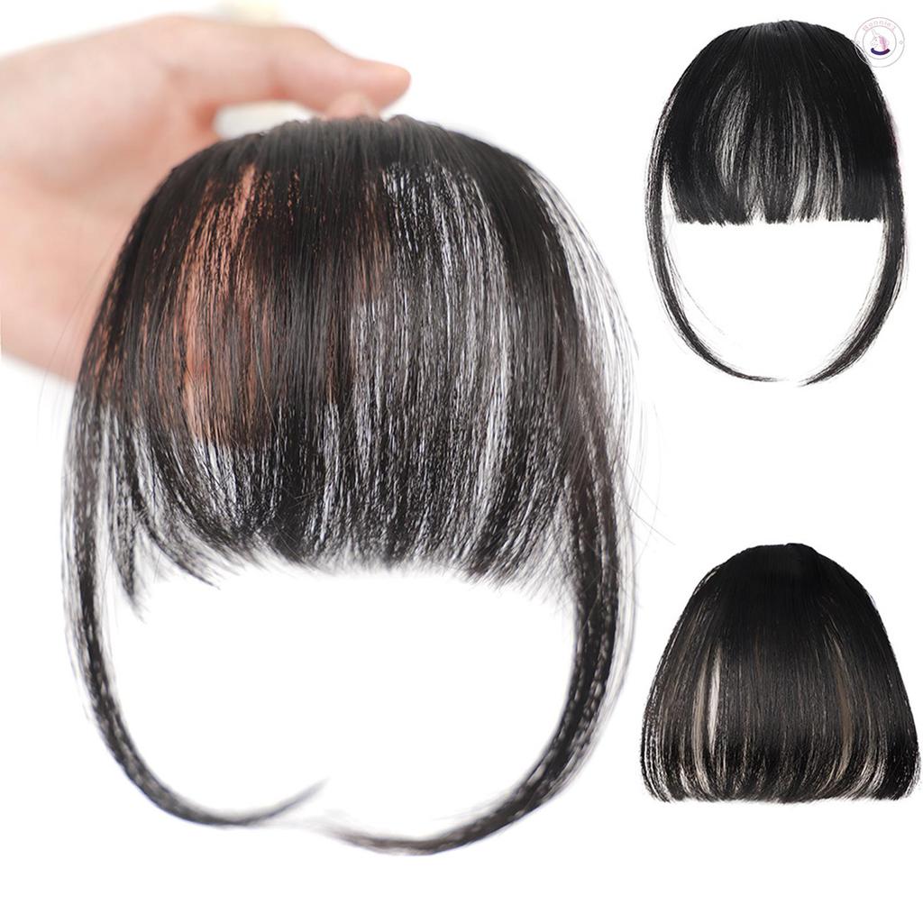 Fringe Bangs วิกผม Bangs Air Bangs แบน Neat Bangs Hair Extension สําหรับจัดแต่งทรงผมปาร์ตี้วันหยุด