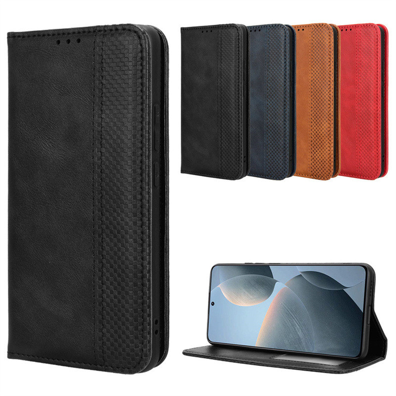 เหมาะสําหรับ Xiaomi Poco X6 Pro เคสโทรศัพท์ Redmi Redmi K70/K70E เคสหนังแม่เหล็กพลิกการ์ด