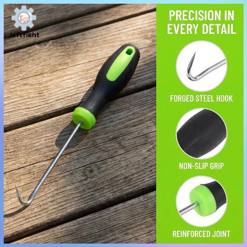 ซ้าย Heavy Duty Weeding เครื่องมือคู่มือ Weeding Puller สําหรับสวนสนามหญ้า Patio Ergonomic Weeder สําหรับ Qui Root Removal กลางแจ้ง GHT