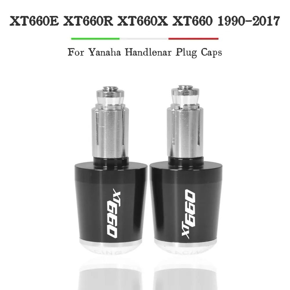 7/8 "22mm รถจักรยานยนต์ Handlebar Grips End Handle Bar Cap End Plug สําหรับ Yanaha XT660E XT660R XT6