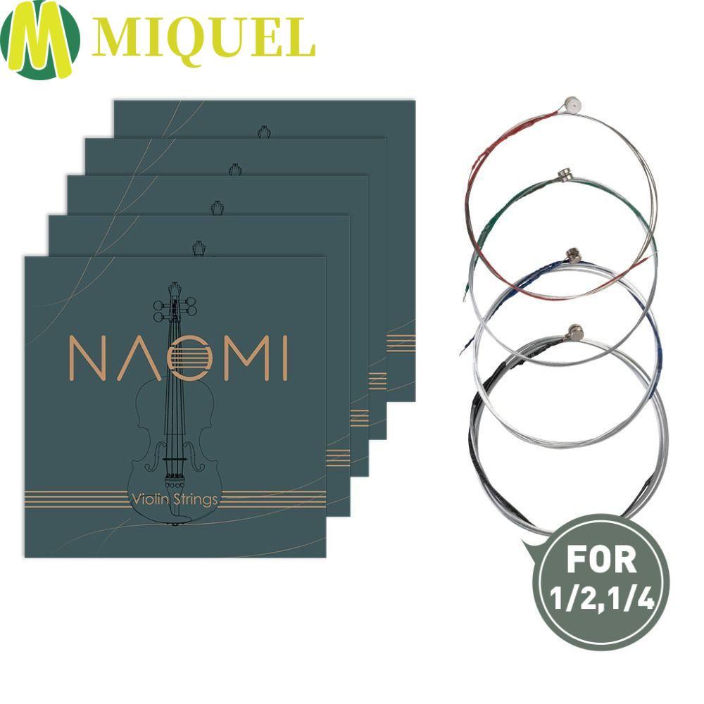 MIQUELZA 1 ชุด Naomi ไวโอลิน String, GD a & E Strings เปลี่ยน Fiddle String, เครื่องดนตรี 4/4 3/4 1/