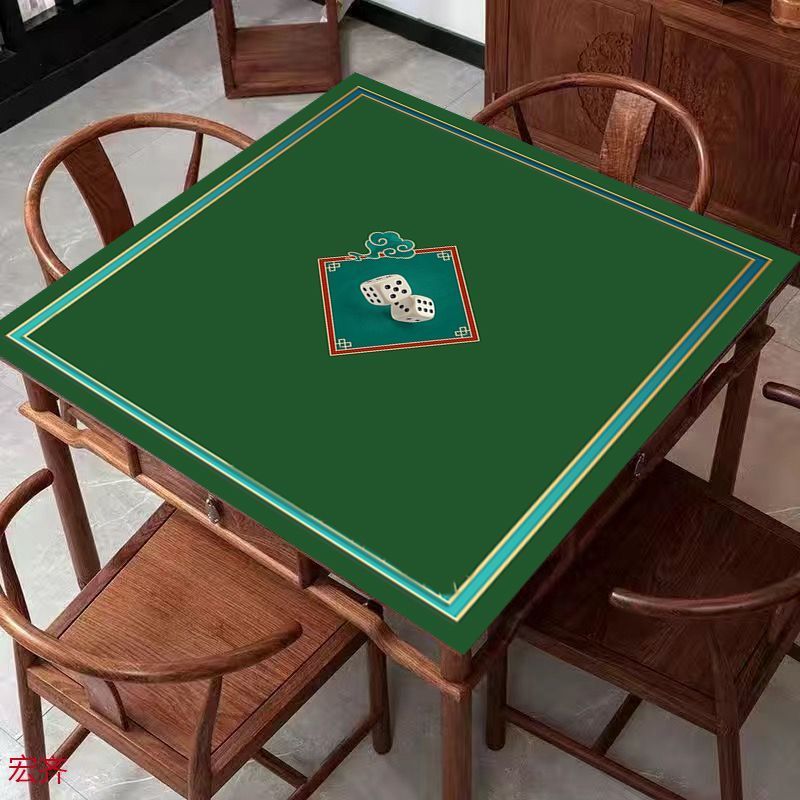 Muffler Anti-Slip Mahjong Table Mat Mahjong Mat ผ้าปูโต๊ะหมากรุก Mute Desktop หนาทนต่อการสึกหรอ Anti